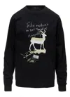 Y's Message Sweatshirt In Black