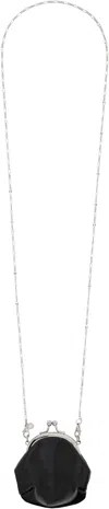 Y's Metal Clasp Necklace In Black