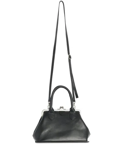 Y's Metal-clasp Tote Bag In Schwarz