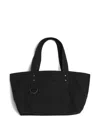 Y's Mini Cotton Tote Bag In Black