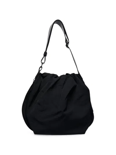 Y's Mini Drawstring-fastening Tote Bag In Black