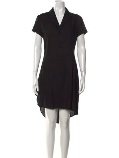 Pre-owned Y's Mini Dress In Black