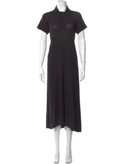 Pre-owned Y's Nylon Long Dress In Black