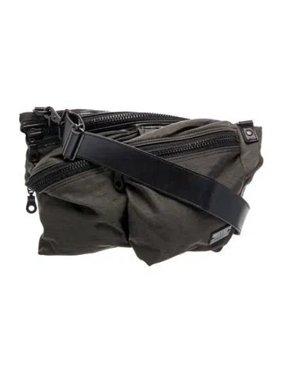 Pre-owned Y's Nylon Messenger Bag In Black