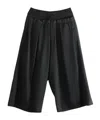Y's Drawstring-fastening Pleated Trousers In Black