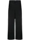Y's O Straight Thick Pants Pinstripe In Black