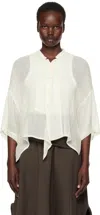 Y's Off-white Half Sleeve Box Shirt In 1 Off White