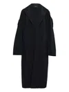 Y's Open-front Coat In Black