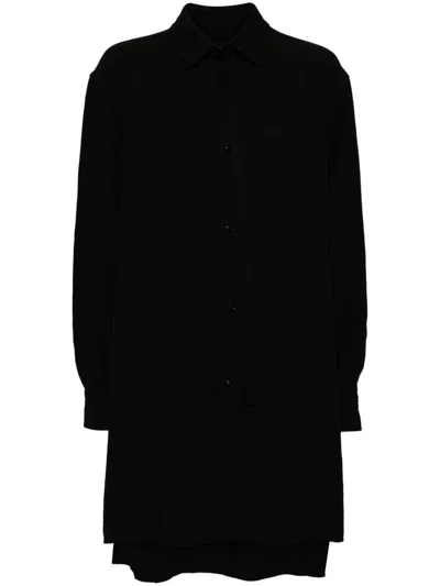 Y's Open Tab Shirt In 黑色