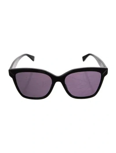 Pre-owned Y's Oversize Tinted Sunglasses In Black