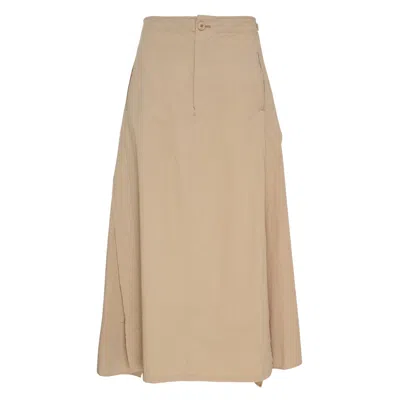 Y's Panel Flare Midi Skirt In Multi