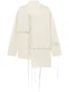 Y's Panelled Asymmetric Jumper In Neutrals