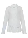 Y's Panelled Blouse In White