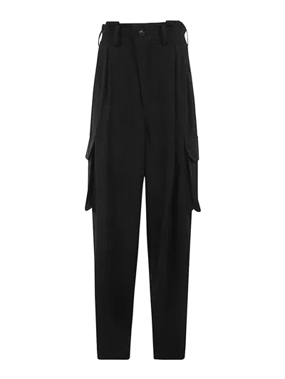 Y's U-cargo Pants In Black