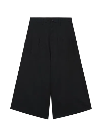 Y's Patch Pocket Trousers In Black