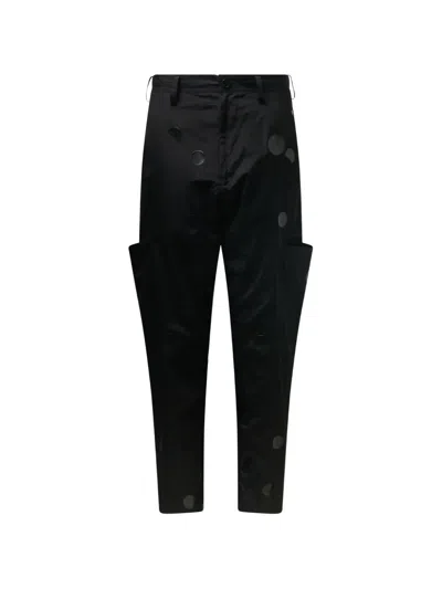Y's Piping Tapered Trousers In Blue