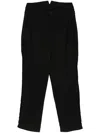 Y's Pleat-detail Straight-leg Trousers In Black