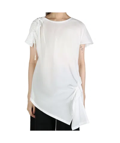 Y's Pleated Blouse In White