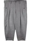 Y's Pleated-front Trousers In Black