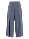 Y's Pleated Wide-leg Trousers In Multi