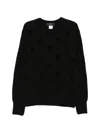 Y's Polka Dot-pattern Sweater In Black