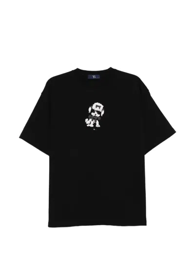 Y's Poodle-print T-shirt In Black