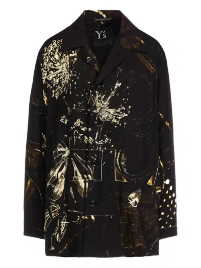Y's Printed Long-sleeved Jacket In Multi
