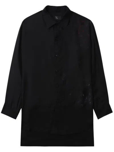 Y's Printed Shirt In Black