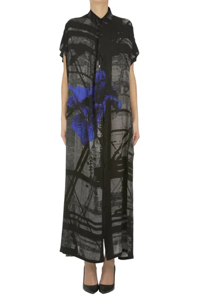Y's Printed Shirt Dress In Multi
