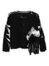 Y's Printed Top In Black