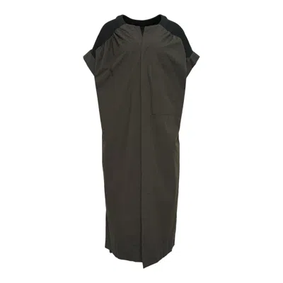 Y's Rib Fly Open Dress In Black