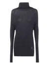 Y's Embroidered-logo Turtleneck Sweater