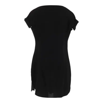 Y's Right Side Drape Top In Black