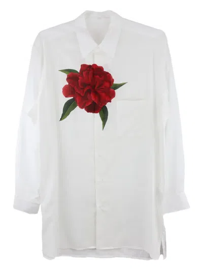 Y's Rose-print Shirt