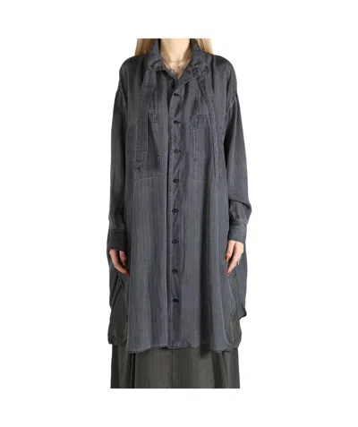 Y's Shirt Dress In Black
