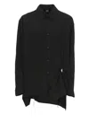 Y's Shirt With Cut Out Details In Black