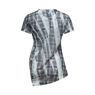 Y's Short Sleeve Round Neck Tee In Gray