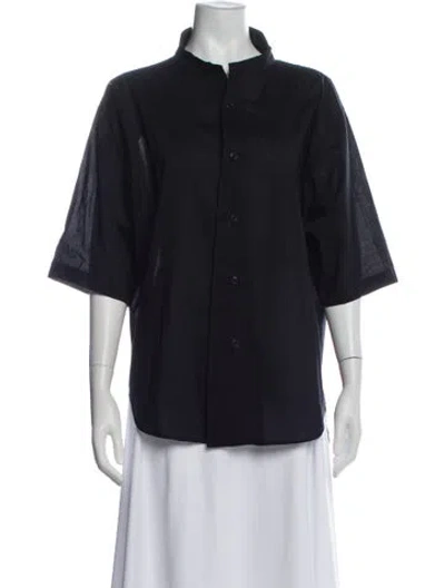 Pre-owned Y's Short Sleeve Top In Blue
