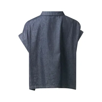 Y's Short Sleeve Top In Burgundy