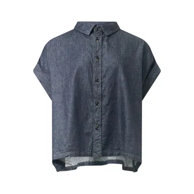 Y's Short Sleeve Top In Burgundy