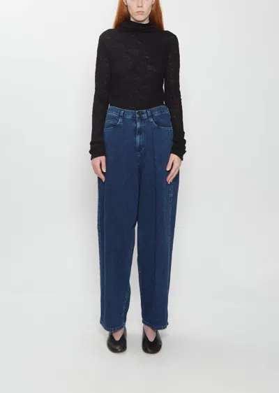 Y's Side Braid Denim Pant In Indigo