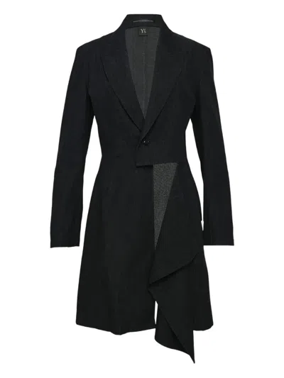 Y's Single-breasted Jacket In Black