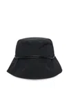 Y's Six-panel Drawstring Cloche Hat In Black