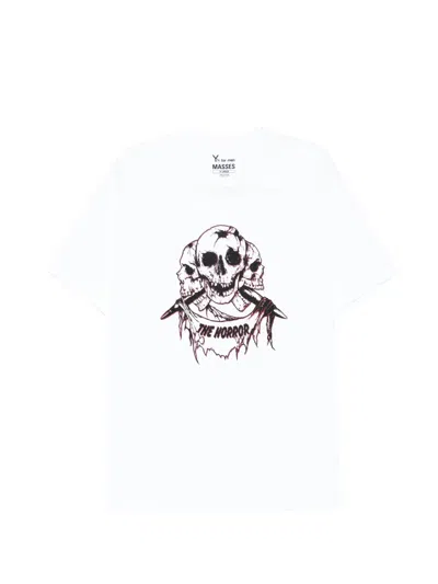Y's Skull-print T-shirt In White