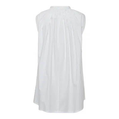 Y's Sleeveles Blouse In White