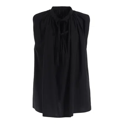 Y's Sleeveless Blouse In Black