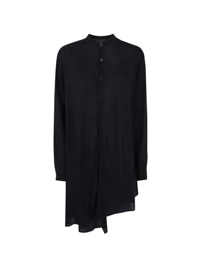 Y's Stand Collar Blouse In Black