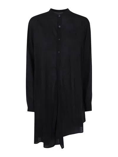 Y's Stand Collar Blouse In Black