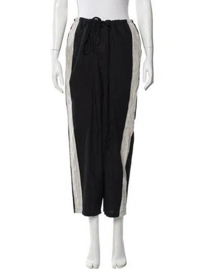 Pre-owned Y's Straight Leg Pants In Black