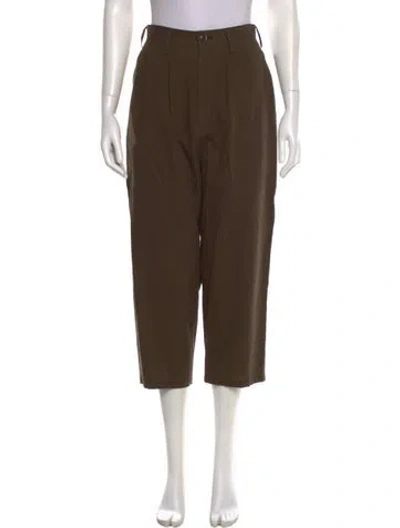 Pre-owned Y's Straight Leg Pants In Brown